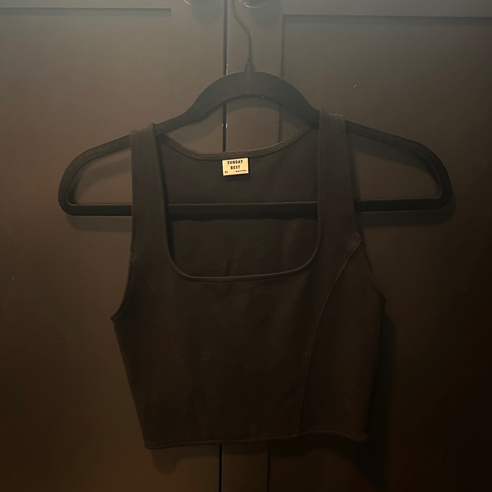 Sunday Best Black Crop Top